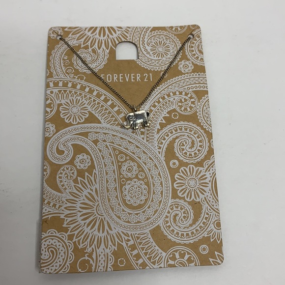 Forever 21 | Small Silver Elephant Necklace NWT - Picture 4 of 5